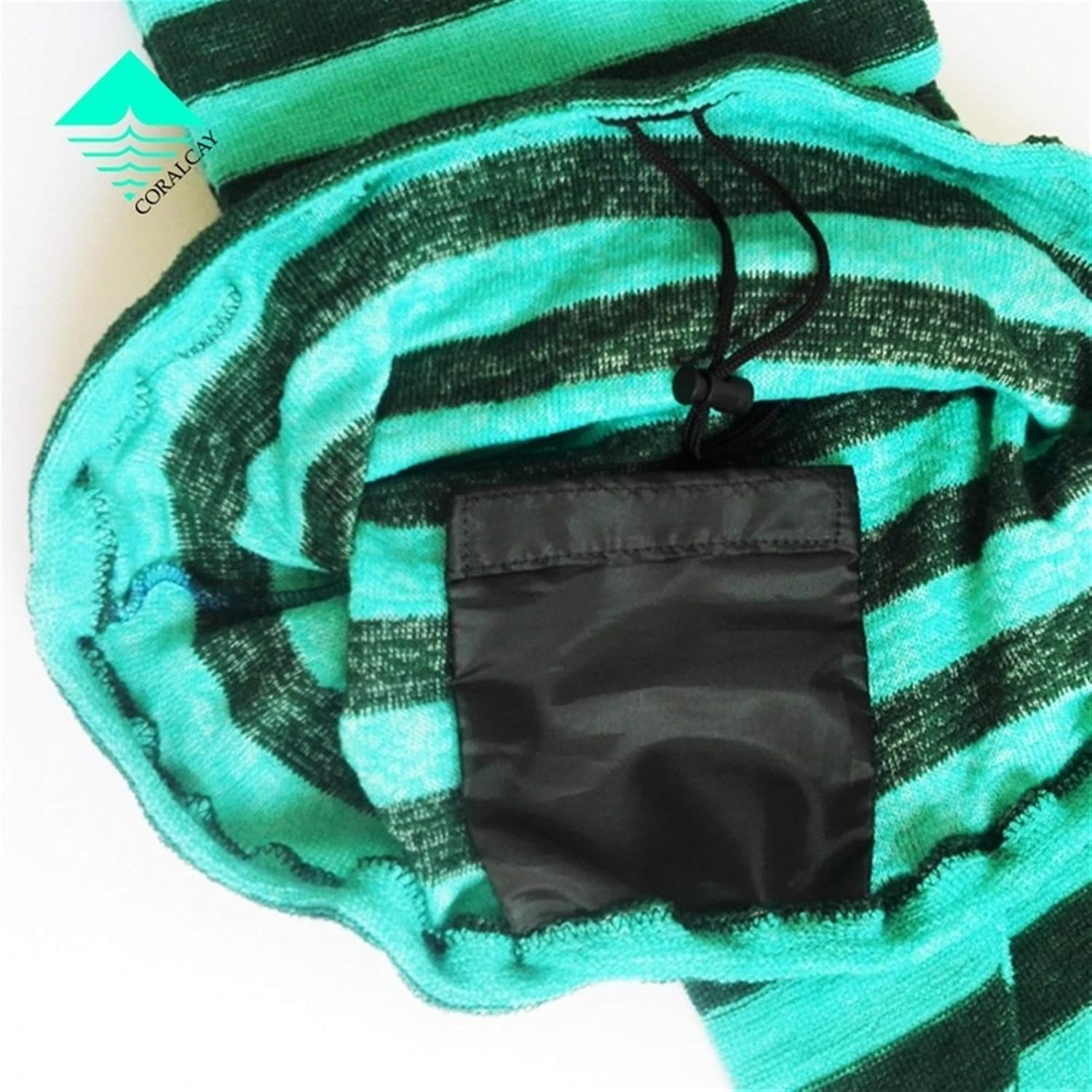 Inflatable Paddle Boards 6'/6'6''/7'/9'6'' Elastic Surfboard Sock Striped Board Sock Cover Protective Storage Bag Case Vacation Must Haves (Color : Blue 9ft6)