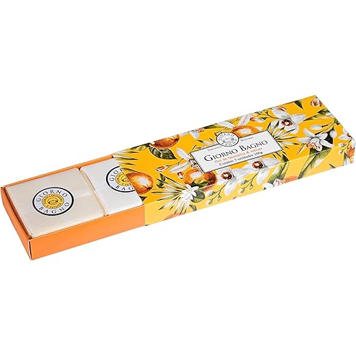 Giorno Bagno Kit De Sabonete Em Barra Para Mãos E Corpo Aroma Flor De Laranjeira E Vetiver 3 X 100G