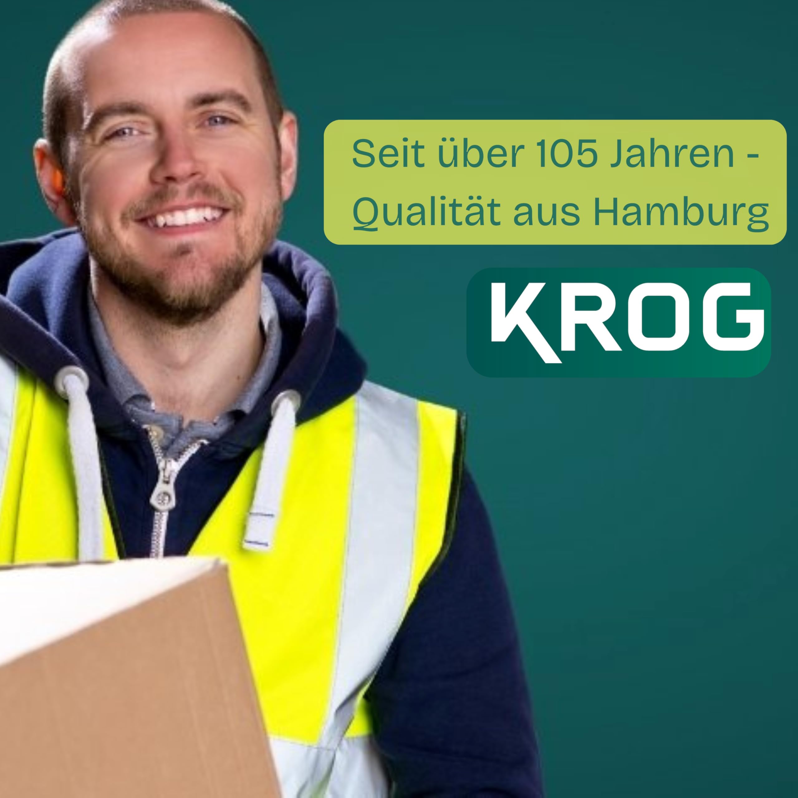 Krog® Hochbeet Holz 120x80x60 cm aus stabilem Palettenrahmen – stapelbares Hochbeete-Kit für Garten – ideal als Gemüsebeet, Kräuterbeet oder erweiterbar zum Hochbeet mit Frühbeetaufsatz