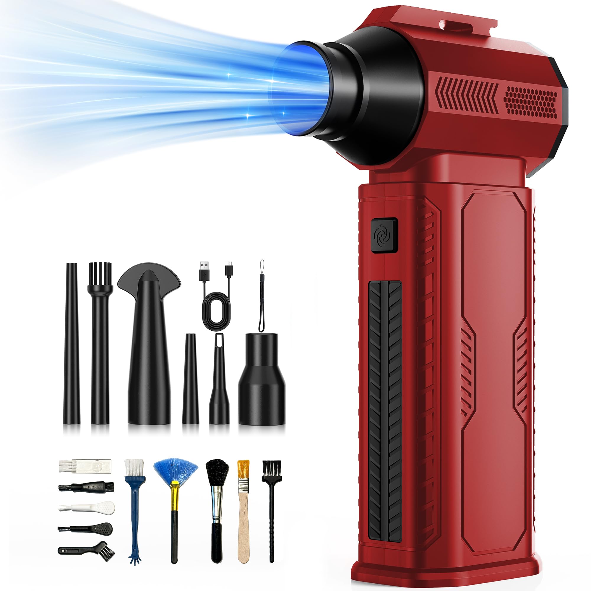 Compressed Air Duster, 130,000RPM Ultra-Powerful Electric Air Duster