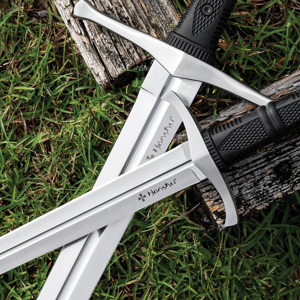 Honshu Broadsword and Quillon Dagger Set - Carbon Steel Blades