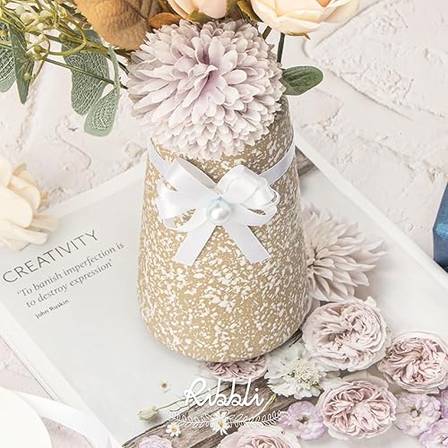 Miniatura 32 de Ribbli - Cinta de satén roja de doble cara, 1 pulgada x 25 yardas, uso para ramo de lazos, envoltura de regalo de Navidad, arreglo floral Rojo