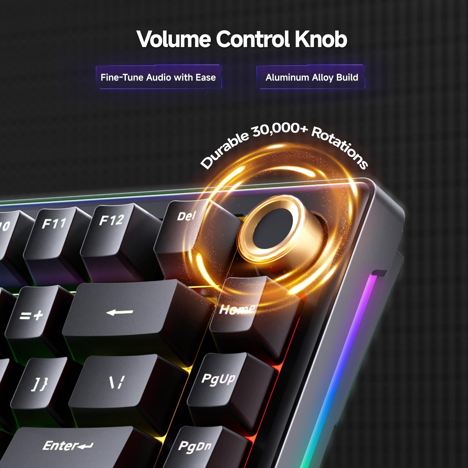 TMKB T81E Mechaniczna Klawiatura Gamingowa z Kablem, Oświetlenie RGB, Gniazdo Hot-Swap Gasket Mount, Układ 75% US-QWERTY, Creamy Keyboard z Pre-Smarowanymi Switchami Liniowymi - Czarny