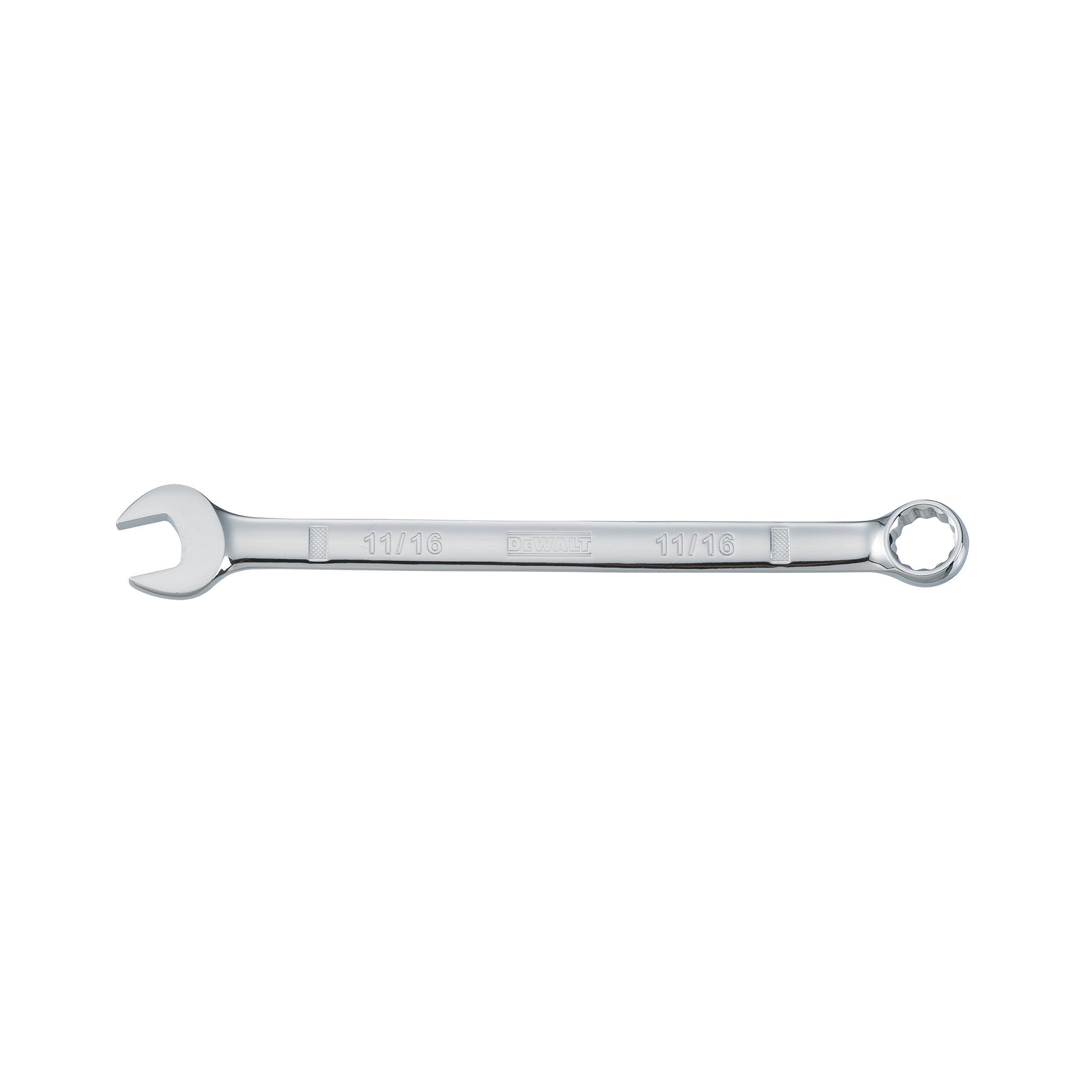 Clé mixte 7/16 DEWALT SAE en finition chrome satiné haute durabilité