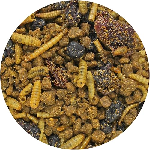 Miniatura 9 de Berries & Bugs 3 lb. Dieta insectívora alta en proteínas y fibra con frutas, insectos cargados de intestino y vitaminas saludables, erizos,