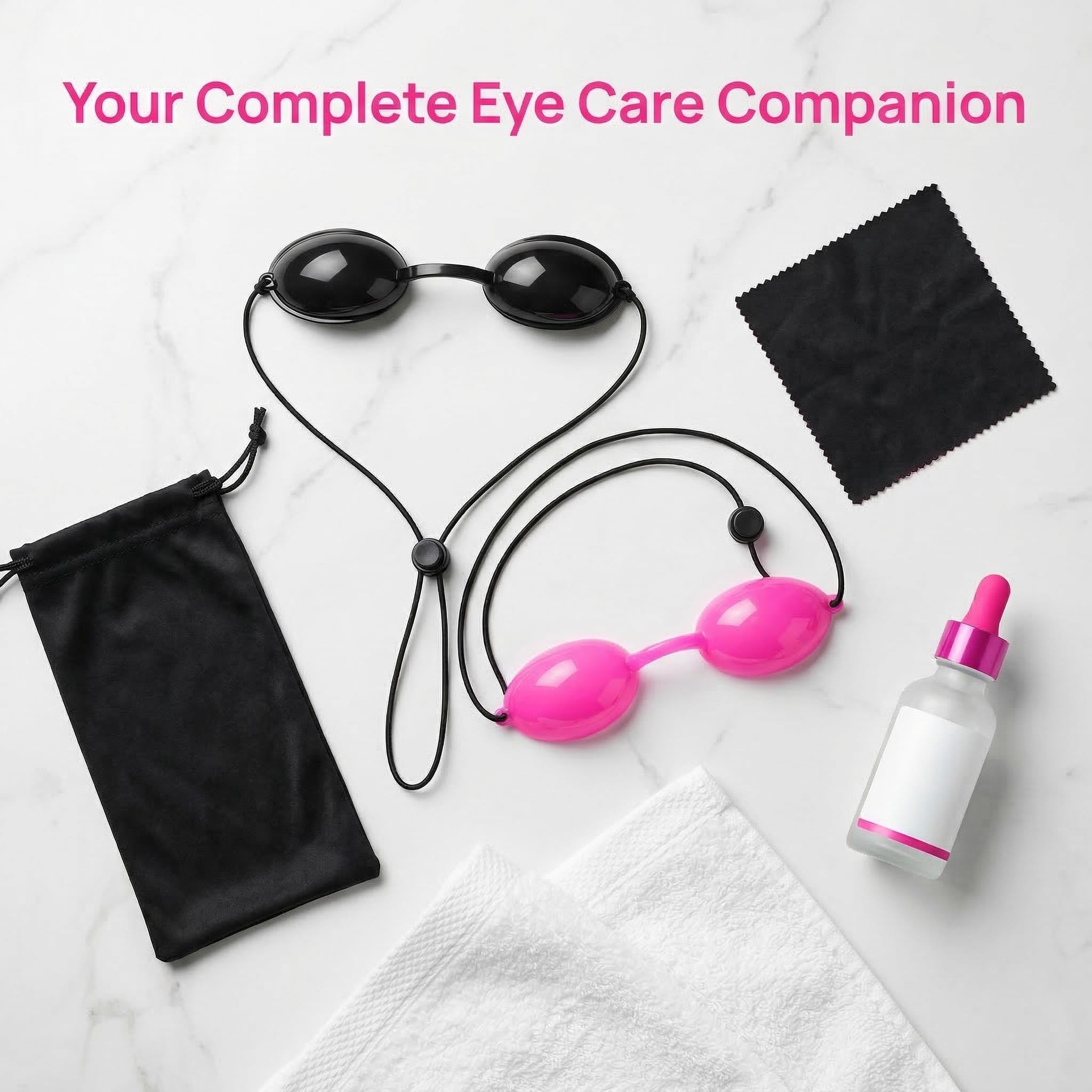 Tanning Goggles, Tanning Goggles for Tanning Beds with Storage Bag and Cleaning Cloth for Eye Protection, Sunbathing - 4