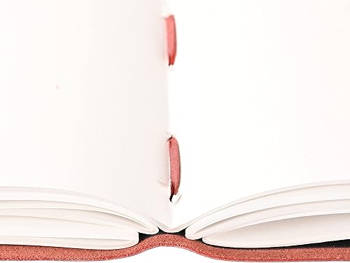 Miniatura 65 de Diario de viaje de cuero, cuaderno encuadernado vintage hecho a mano para hombres y mujeres, acabado antiguo, cuero de búfalo auténtico, papel