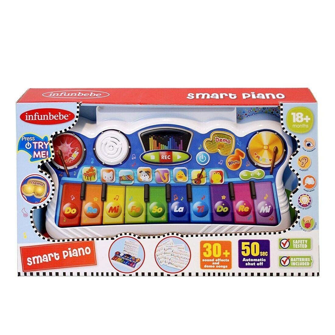 infunbebeSmart Piano Toddlers Interactive Keyboard Toy 18+ Months | Toddler Toys | Learning Toys