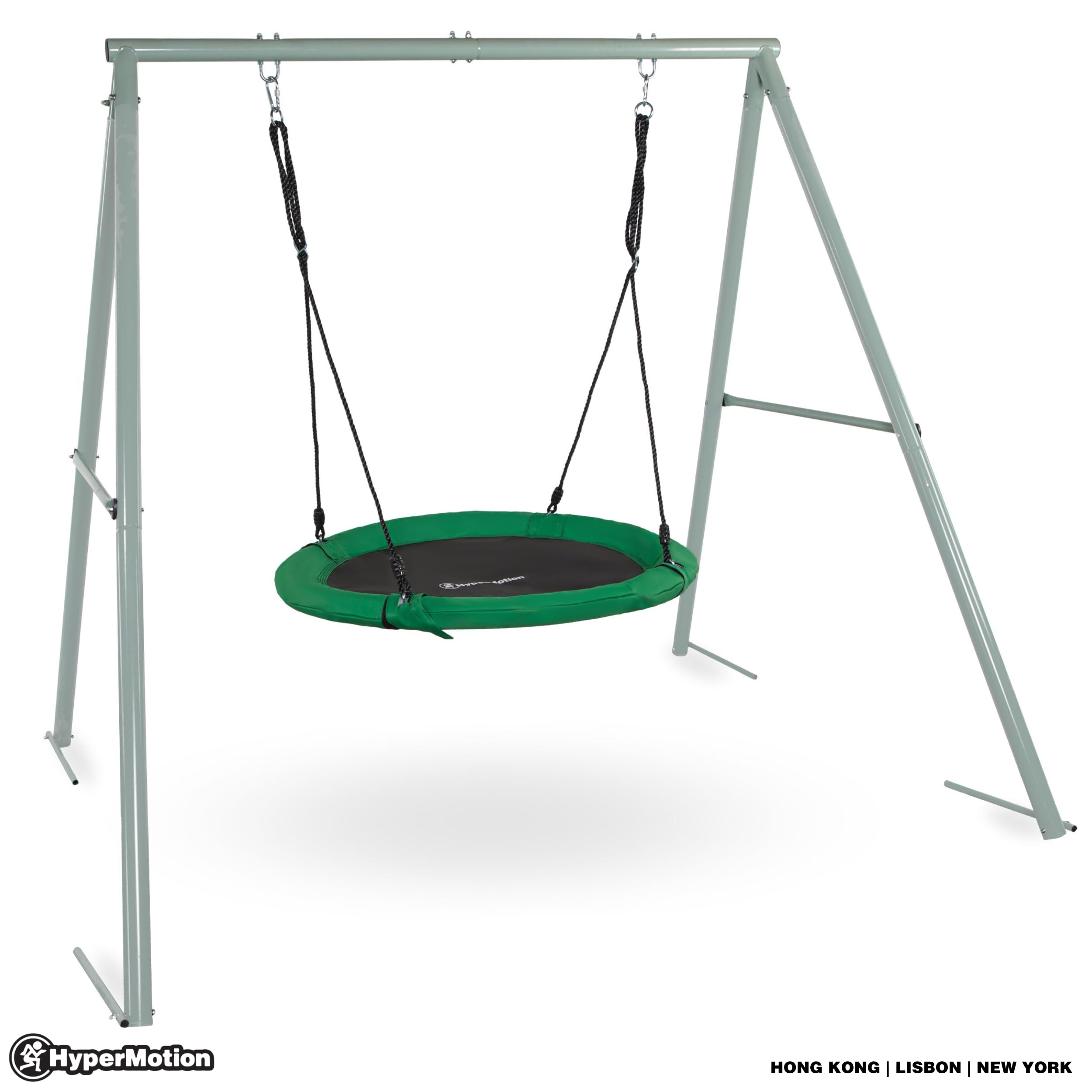HyperMotion Nid de balançoire de Jardin avec Cadre – Amusement et détente en Plein air sûrs pour Les Enfants avec Design Durable