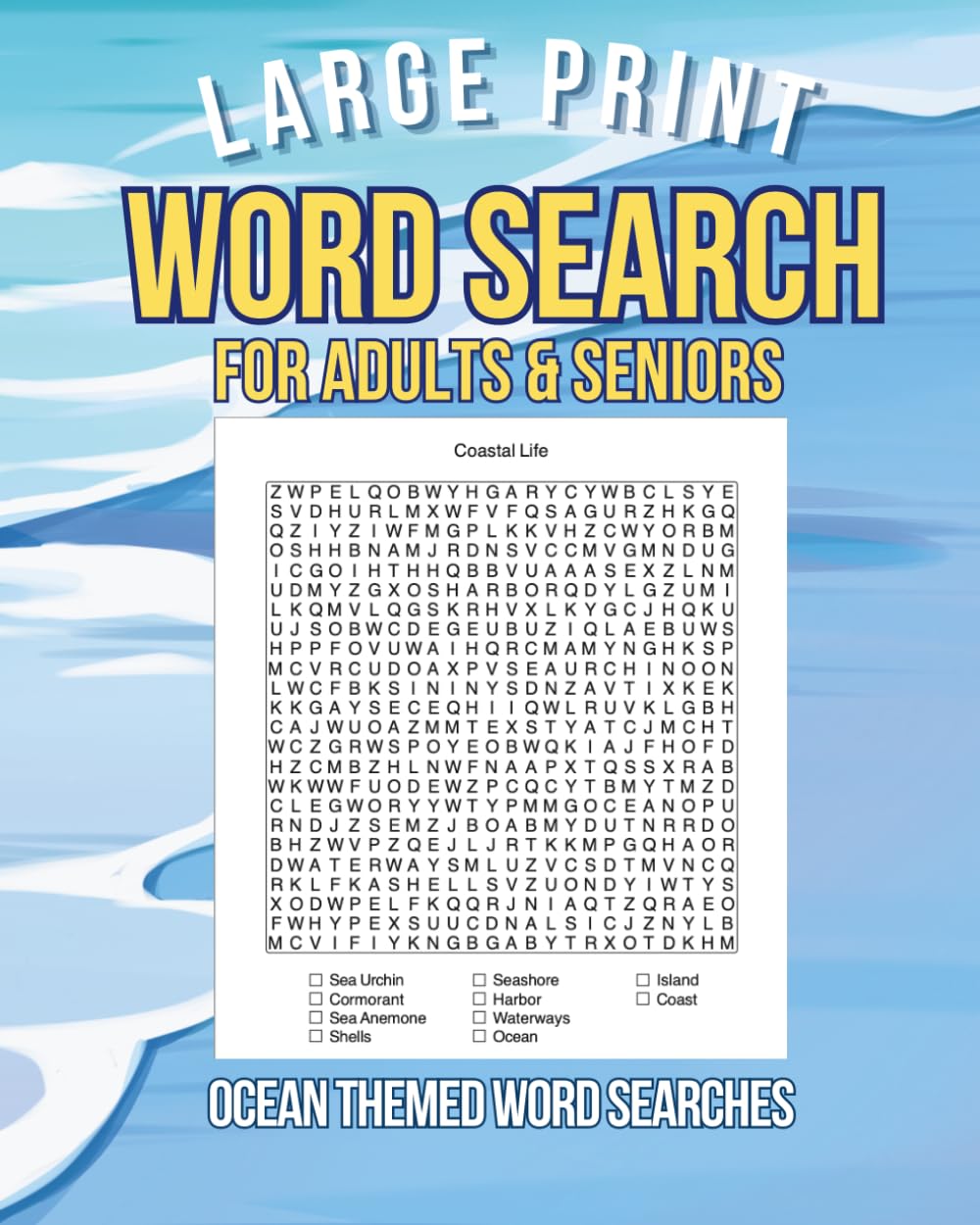 Large Print Word Search for Adults & Seniors:: Ocean Themed Word Search