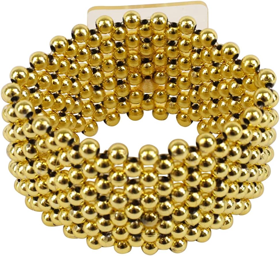 Floral Accessories - Classic Flower Bracelet Rd, Gold, Miscellaneous, 1 Piece