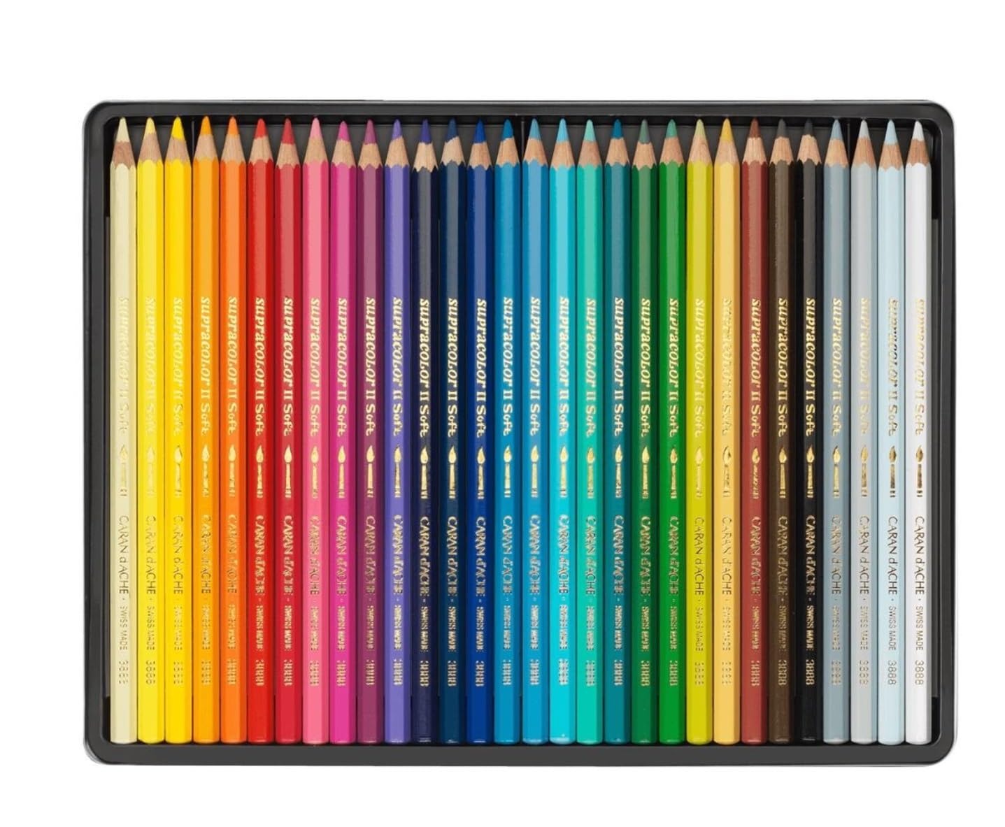 CARAN D ACHE Supracolor 30 matite colorate acquerellabili e 1 carta