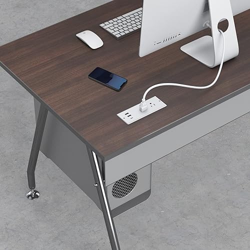 Miniatura 6 de Jgstkcity Regleta de alimentación empotrable USB C de 20 W, protector de sobretensiones impermeable, toma de corriente de escritorio para muebles, 2