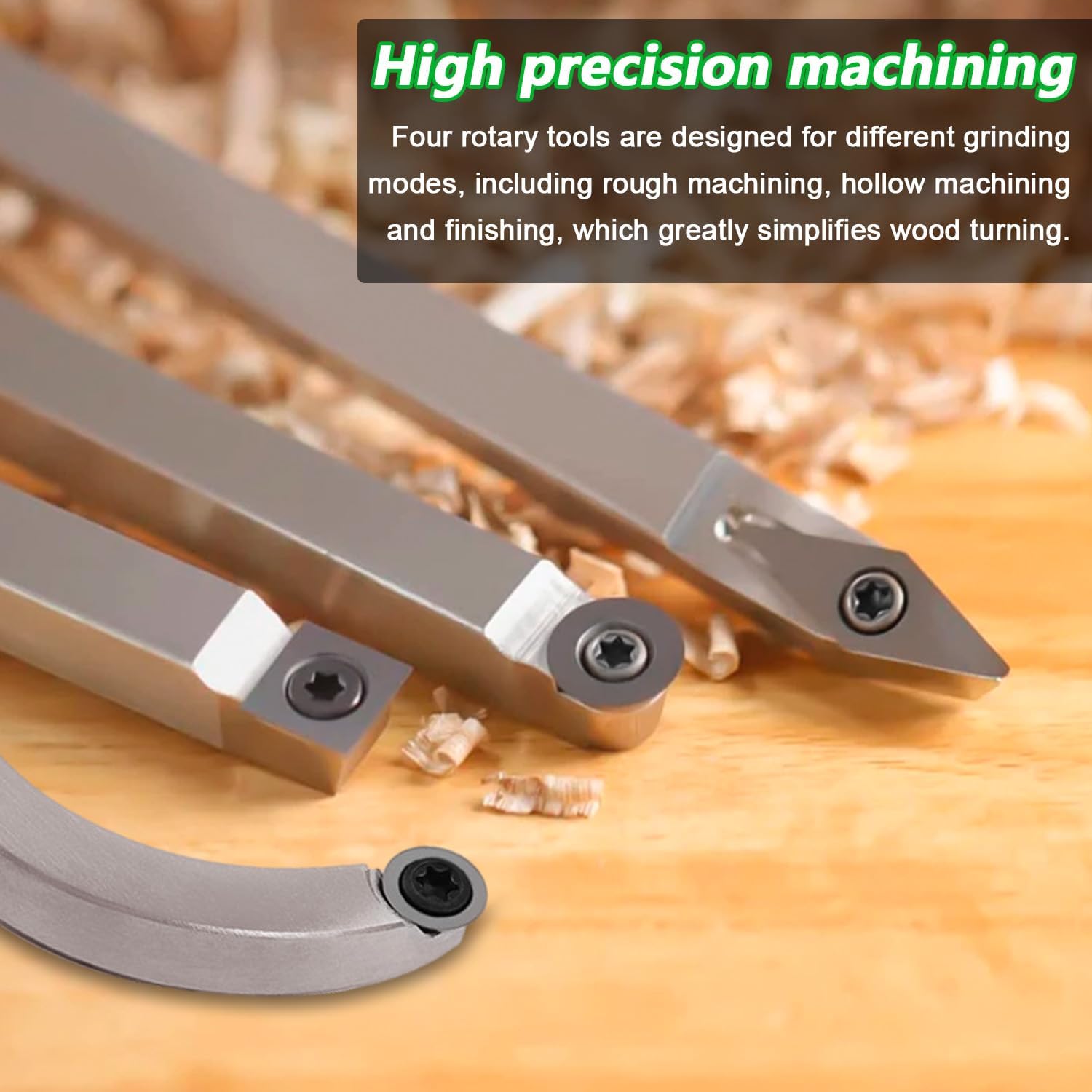 25 piezas Juego de Herramientas Torno para Madera Metal, Herramientas de Torneado de Maderaincluye Cuchillo de Cuello de Cisne/Cuchillo Cuadrado/Cuchillo de Diamante/Herramienta de Torneado Redondo