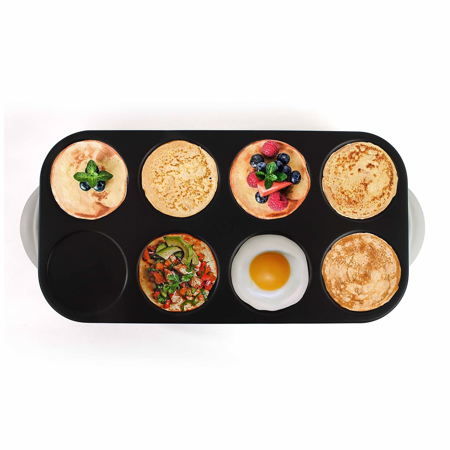 Crêpière Maxi crêpes/Pancakes Party avec revêtement Anti-adhésif - 8 Personnes - 1500W DOC186