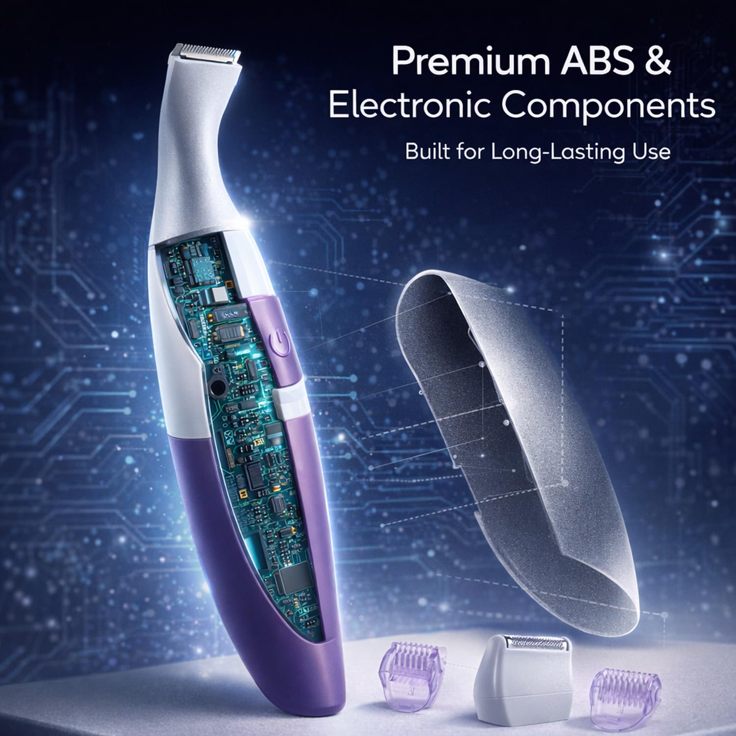 Tondeuse Bikini Rechargeable,rasoir electrique femme,Épilation indolore pour peaux sensibles,Précision & Confort,les Sourcils, la Moustache, la Barbe, les Bras, les Jambes,les Aisselles, la