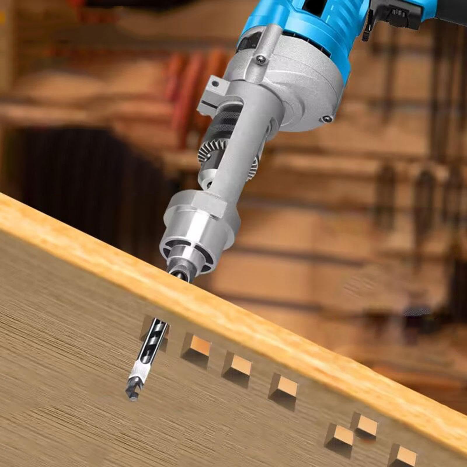 Gralara Adattatore per punta da trapano per foro quadrato, punta per mortasatrice per giunti, accessori per trapano, strumento per la lavorazione del legno