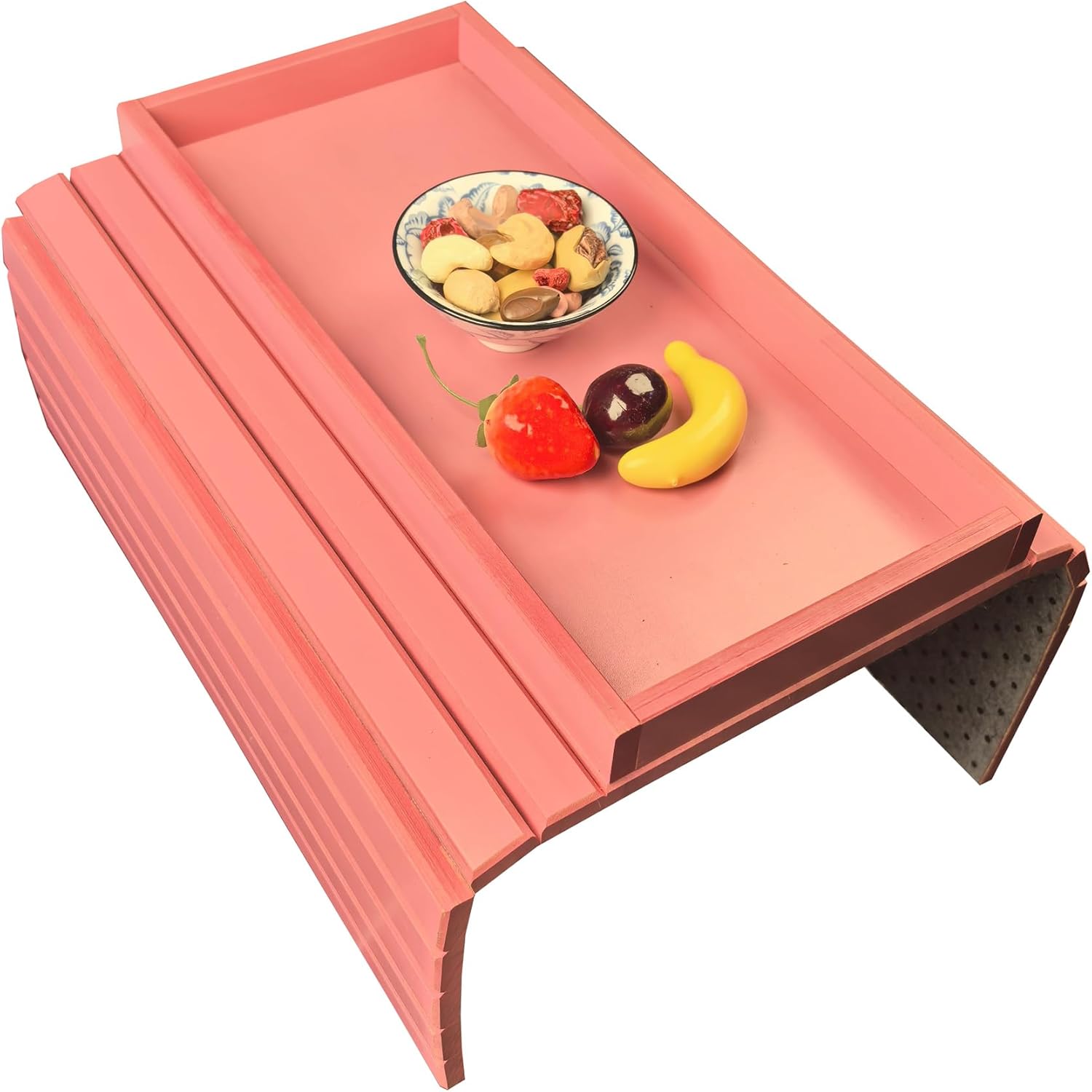 Couch Cup Holder Side Table TV Trays Couch Tray Tables Sofa Arm Tray Table. Remote Control and Cellphone Organizer Holder, Arm Rest Organizer, Arm Rest Table with Anti Slip Backing