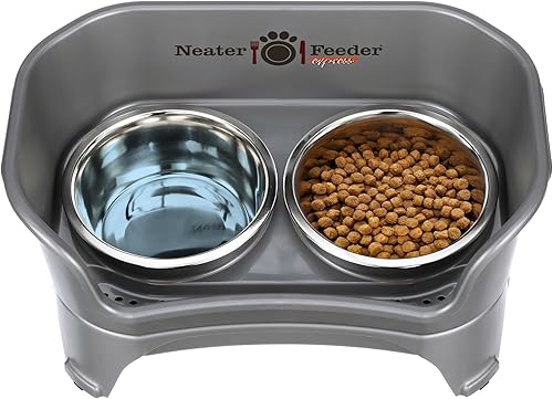Miniatura 8 de Neater Feeder Express - Cuencos para perros a prueba de desorden ML, hechos con acero inoxidable en Estados Unidos elevados, antiderrames,