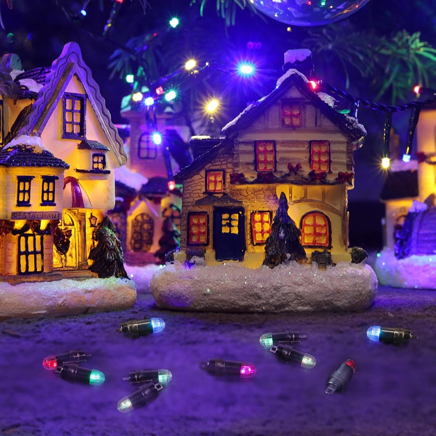 SumDirect Pack of 100 Multicolor LED Waterproof Mini Blinking Lights for Paper Lantern Balloon Floral Wedding Halloween Christmas Party Decoration Centerpieces (100)