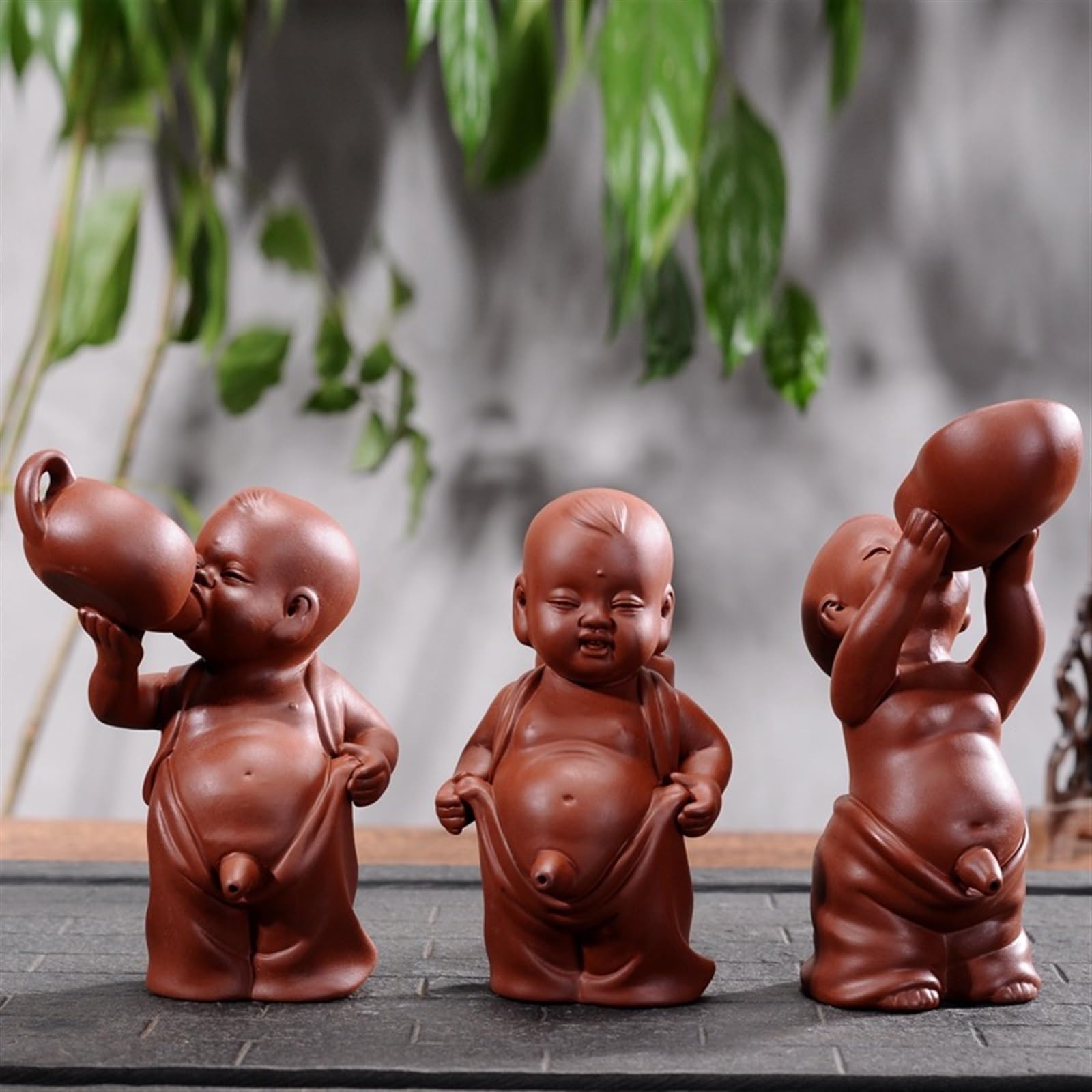 Amazon.co.jp: クリエイティブ Zisha おもらし茶ペット人形装飾