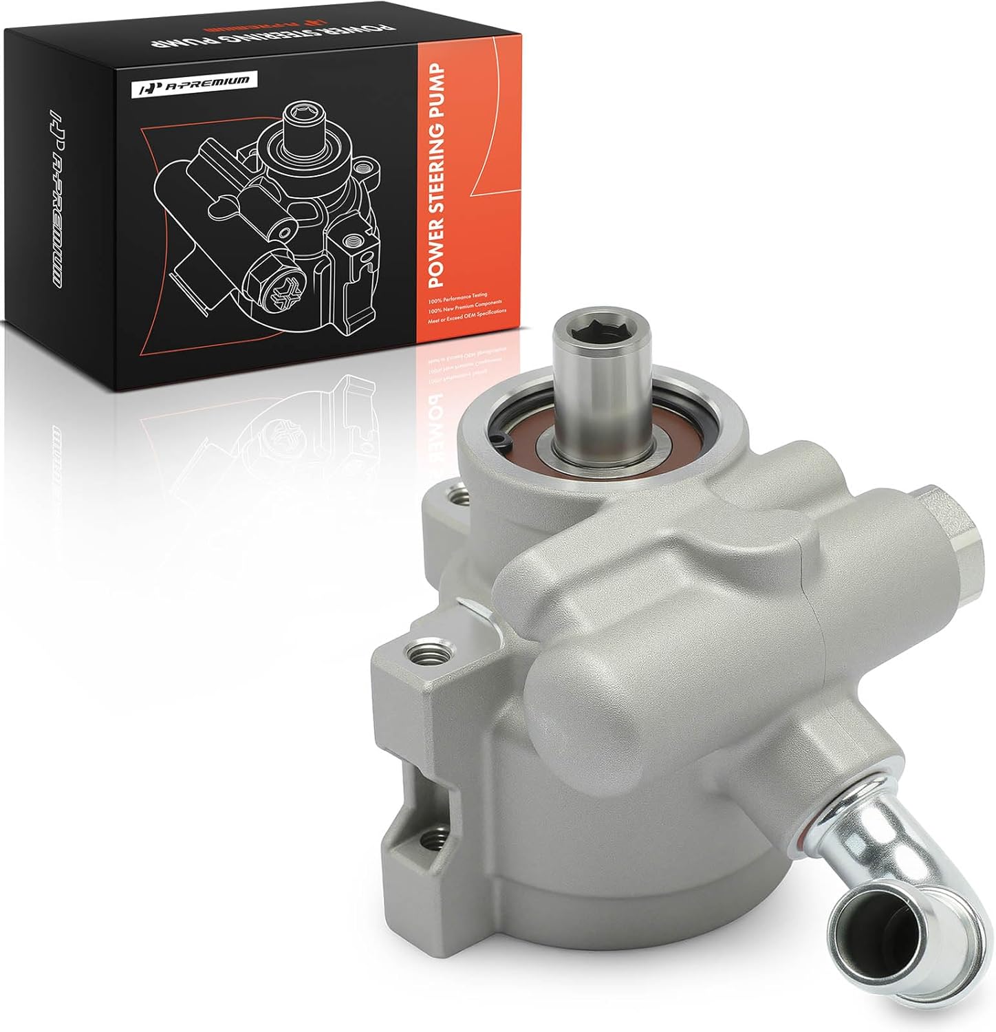 A-Premium Power Steering Pump Compatible with Jeep Wrangler 1991-1995, Cherokee 1991-1996, Comanche 1991-1992, L4 2.5L Gas