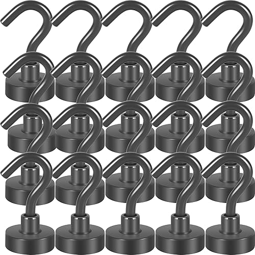 Neosmuk Ganchos magnéticos, imanes de tierra resistentes con gancho para refrigerador, gancho de crucero extra fuerte para colgar, colgador