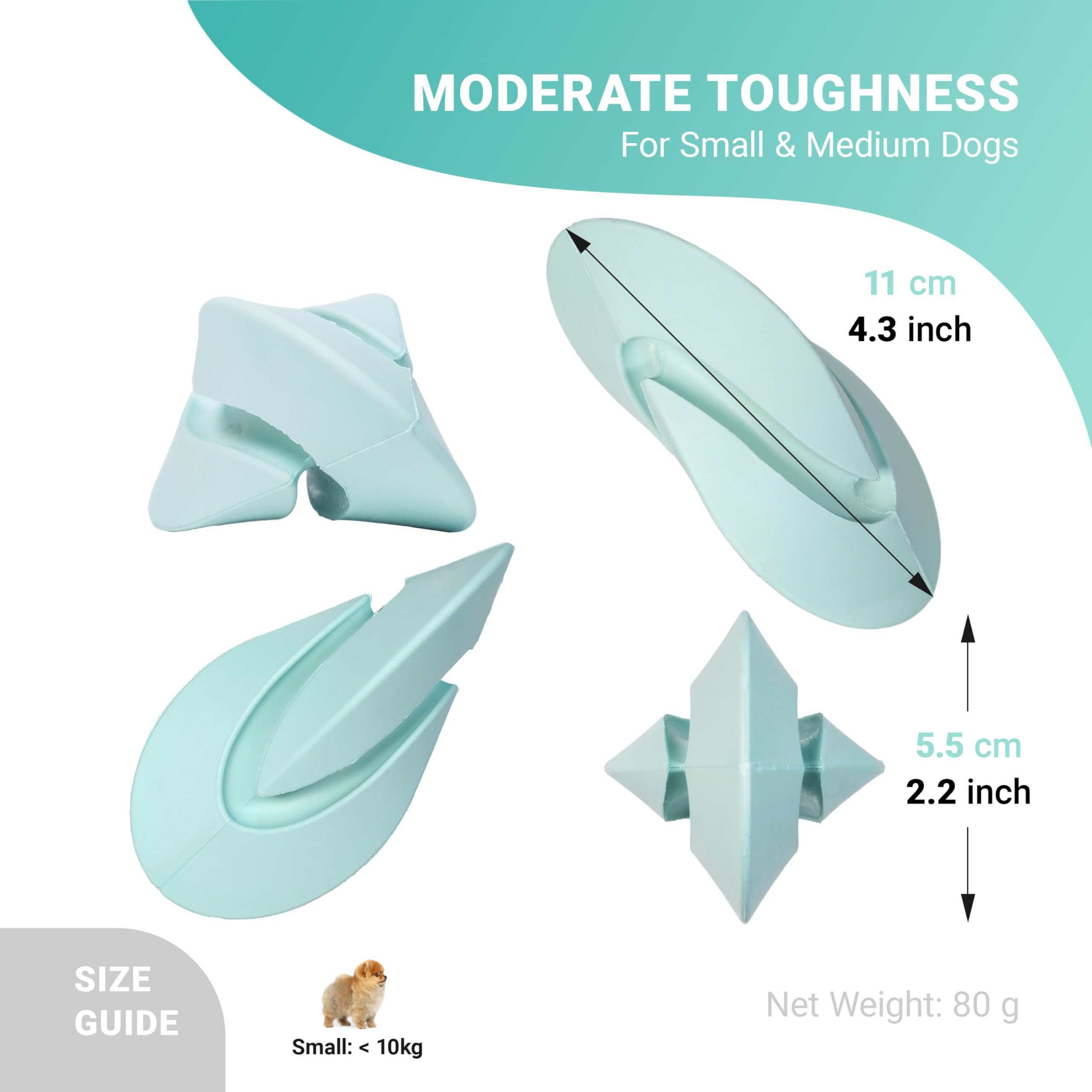 PetDreamHouse Geo-Duo Gentle Lickable Dog Enrichment Toy, Soft Calming Sensory Toy with Textured Grooves - Image 2