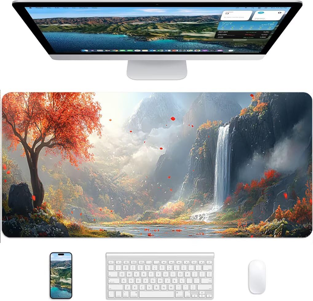 Genérico Lpfieonn Océano Gaming Alfombrilla Ratón 160x80cm PF-2473