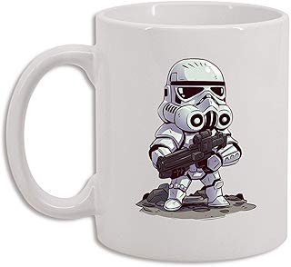 Taza sublimada personalizada Star Wars Stormtrooper chibi coleccionable 11 onzas