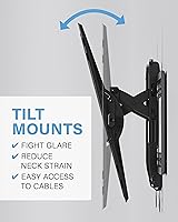 Vista 5 de Sanus - Montaje de pared inclinado premium para TVs planas de 46 a 90 pulgadas - Se separa hasta 5.7 pulgadas de la pared VLT6-B1