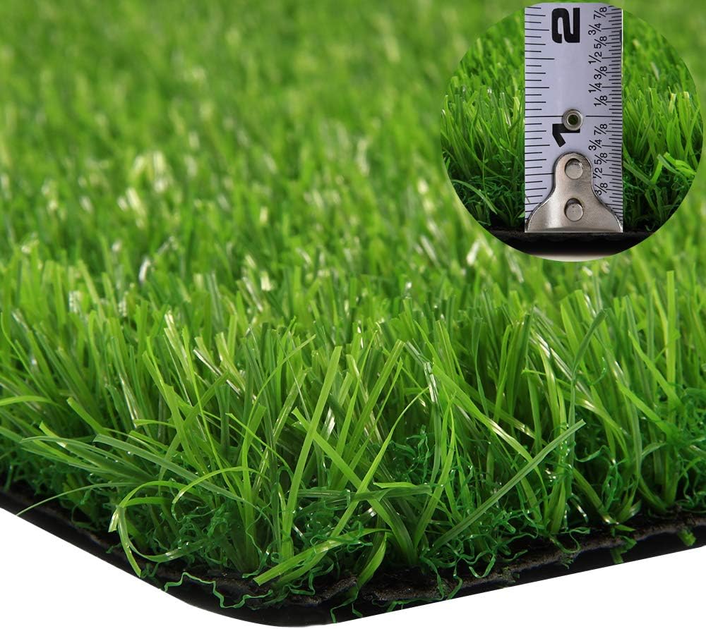 GT LIFE Artificial Grass for Dogs Synthetic Turf Artificial Lawn Rug with Drainage Holes&Rubber Backing, Blade Height 1.2inch Indoor/Outdoor Landscape(2'x3',Spring Lawn)
