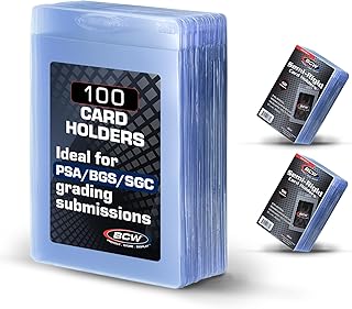 BCW SR1 Grading Submission Sleeves for PSA | Save & Grade Your Cards | Semi Rigid Card Holder 100ct