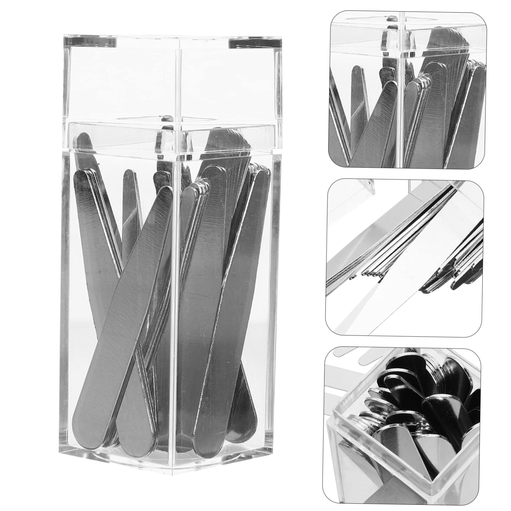 VALICLUD Shirt Collar Inserts 40pcs for Men's Dress Shirts Collar Stays Comfortable Design Easy to Use