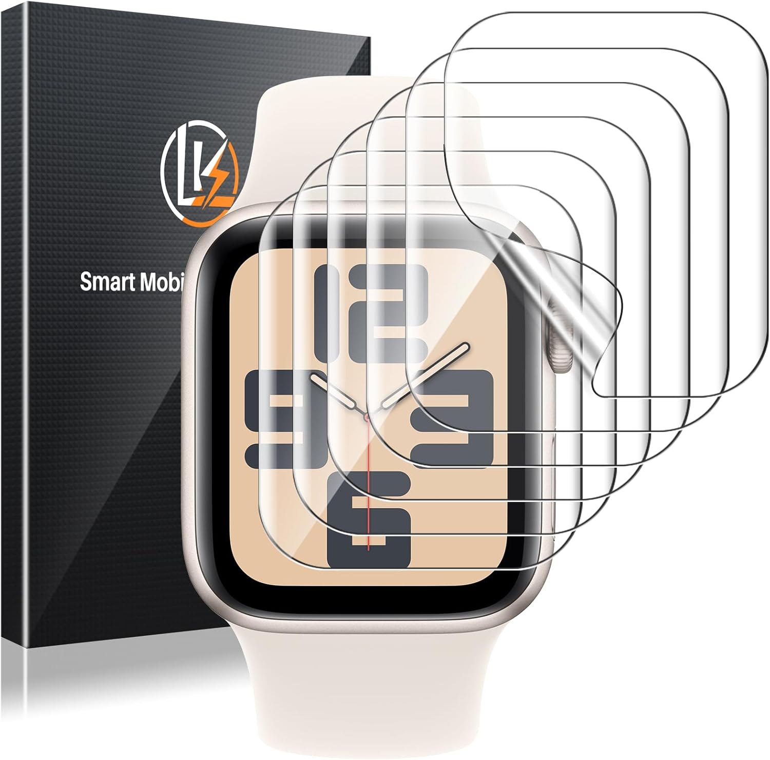 LK 6 Pack for Apple Watch Screen Protector (SE/6/5/4 40mm) Thumbnail