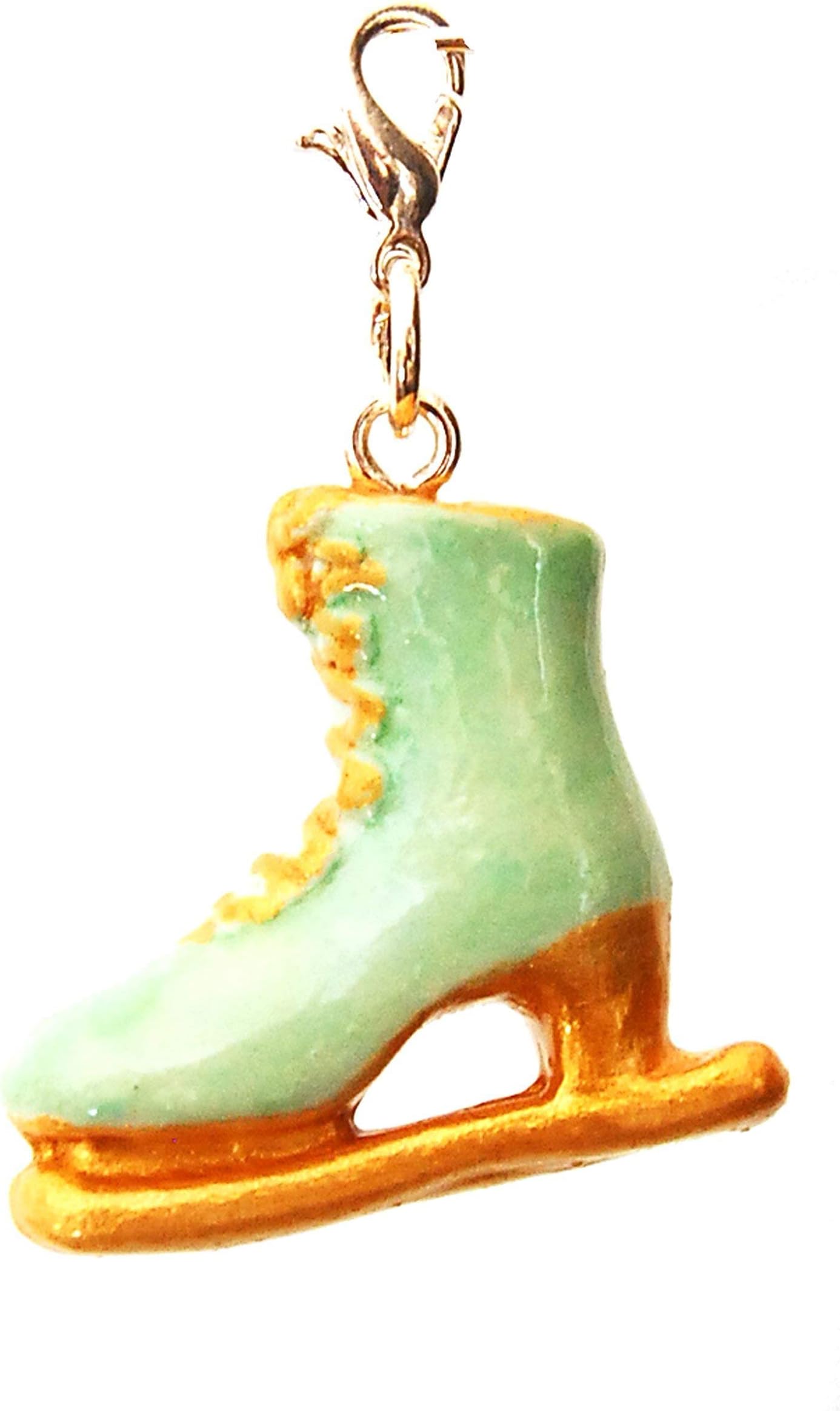Miyabilondon Handmade Porcelain [Ice Skate shou] Clip On Charm