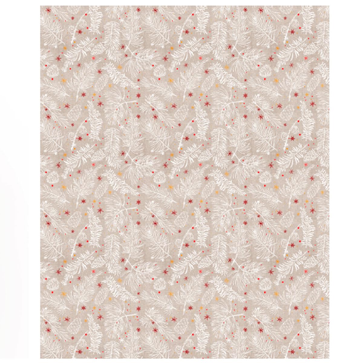 Nappe de Noël anti-macha pour table rectangulaire Modèle Estela Dimensions 140 x 300 cm Nappe de Noël imperméable et résistante aux taches