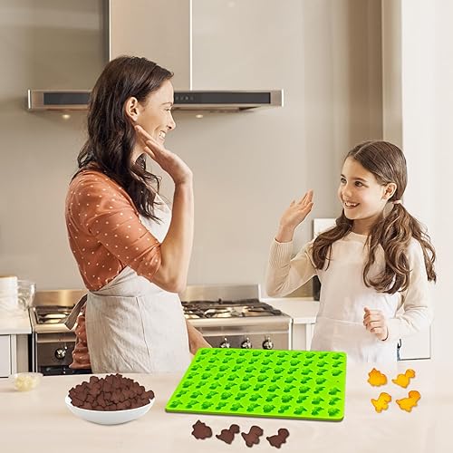 Vista 55 de 2 moldes de silicona, moldes de golosinas para perros, para hornear, moldes antiadherentes para huesos de perro para chocolate, dulces, pudín