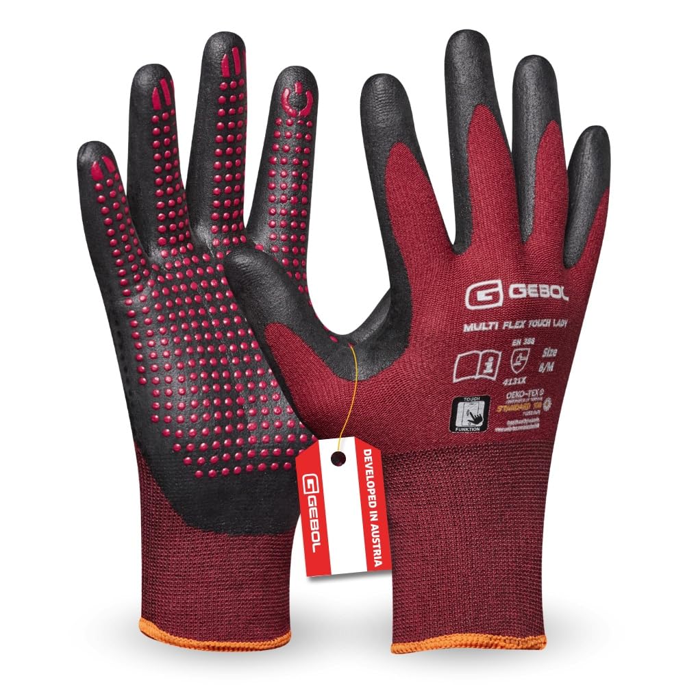Gebol Multi Flex Touch Lady Arbeitshandschuhe, Gr. 6/XS, Touchscreen, EN388