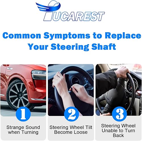 Miniatura 6 de TUCAREST 425-109 Columna de eje de dirección intermedia con junta en U compatible con Chevy Cobalt 2005-201003-07 Sa-Turn Ion 07-10 Po-ntiac G505-06