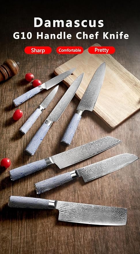 Set de Cuchillos de Cocina 7 Piezas Acero Inoxidable miniatura 3