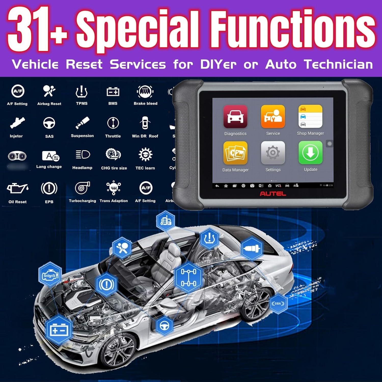 Autel MaxiSys MS906S 31+ Special Functions