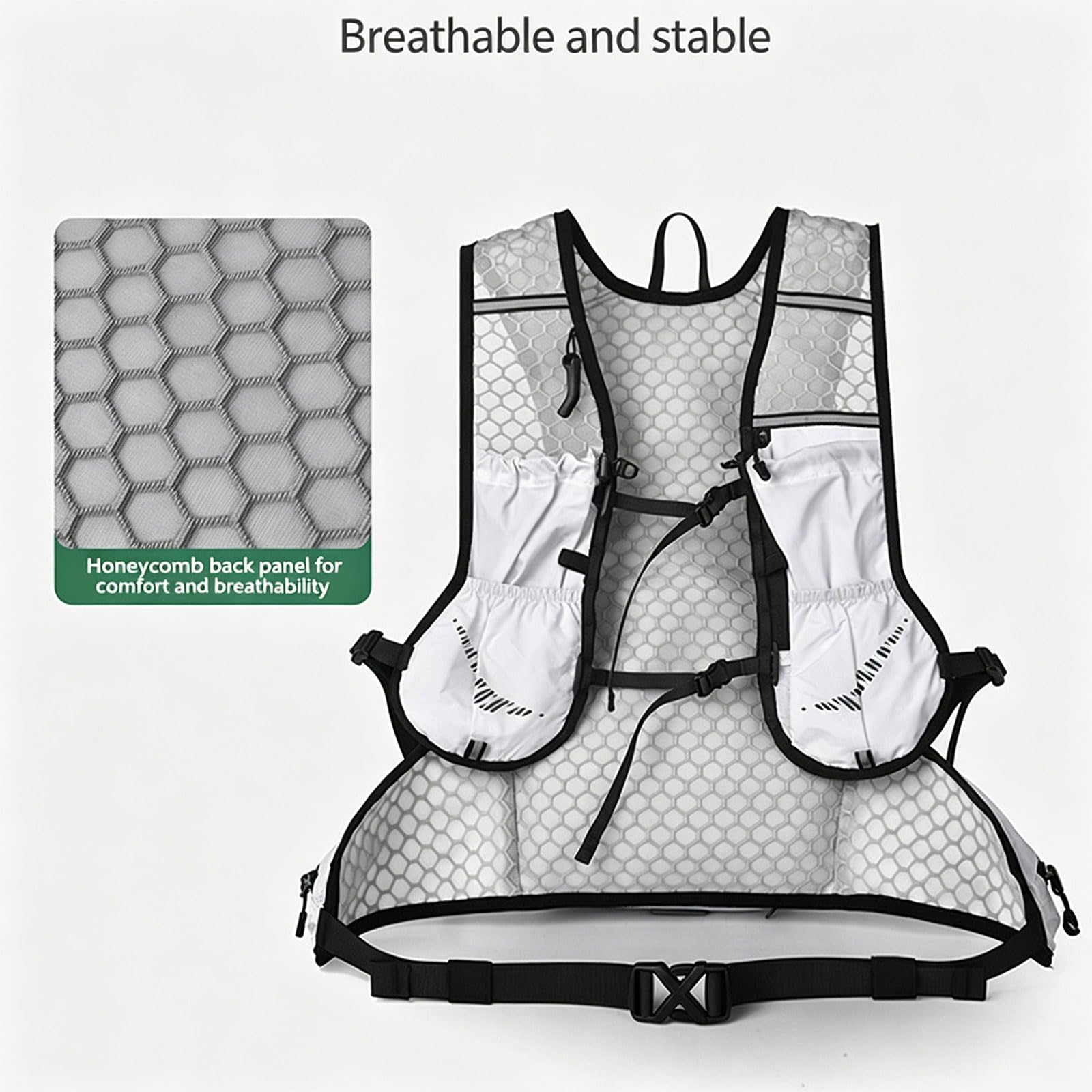 Borsa da trekking multiuso in nylon e poliestere per uomo e donna, impermeabile, con scomparti multipli