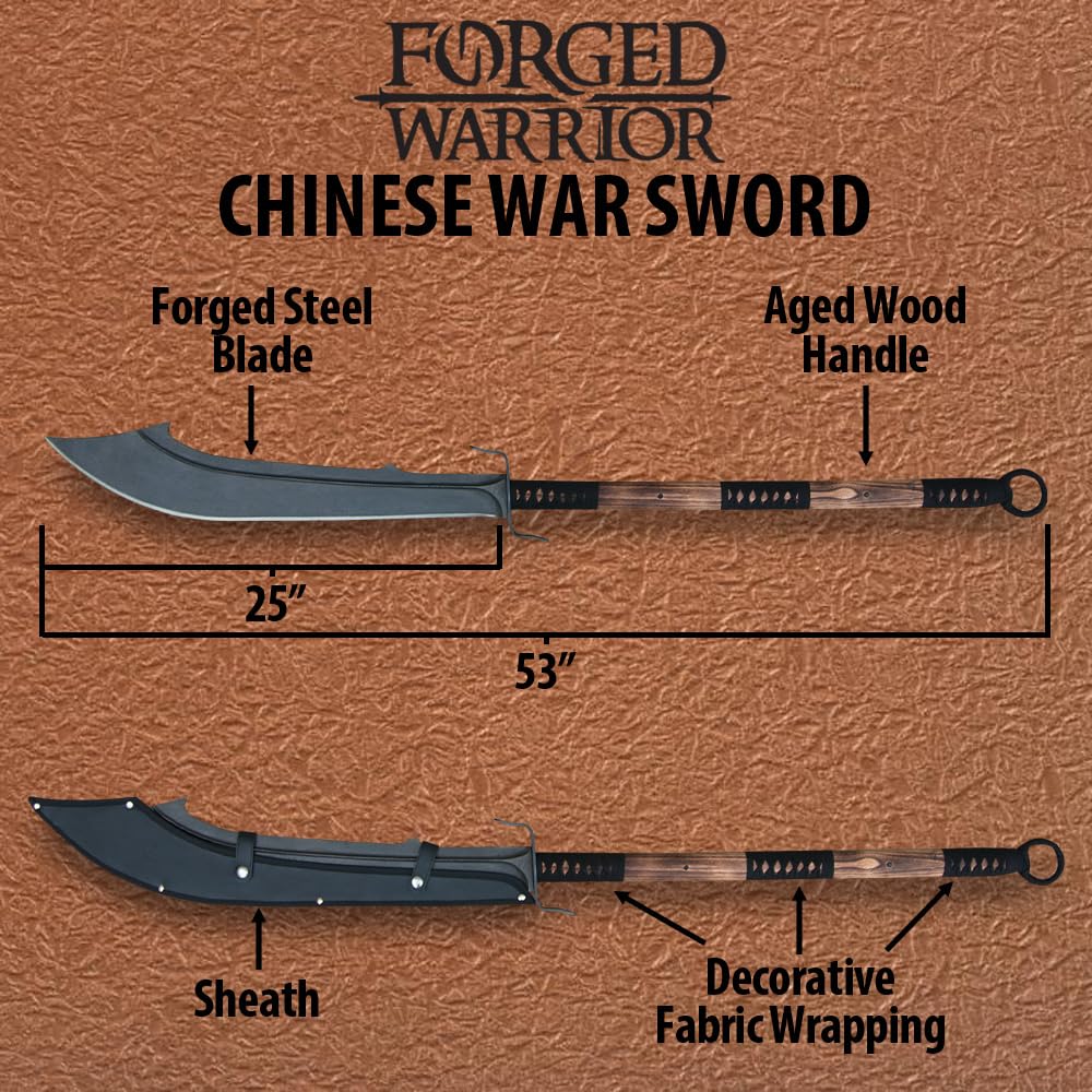 K Exclusive Forged Warrior Chinese War Sword | 1/2