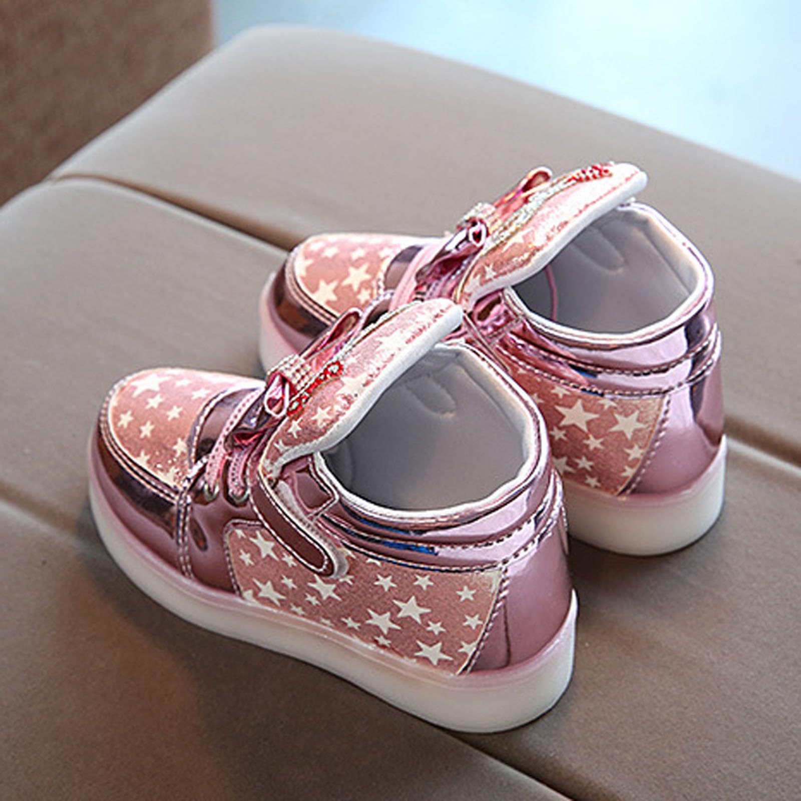 Générique Chaussures de Sport Lumineuses Montantes pour garçons et Filles - Lumières LED Clignotantes - Chaussures de Sport antidérapantes pour USB pour Enfants