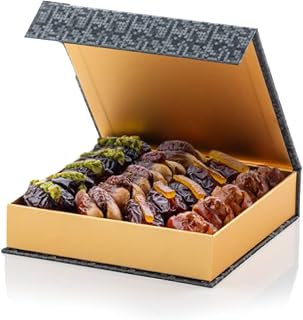 Black Sapphire Small Premium Filled Dates – Gourmet Stuffed Dates Gift Box – 330g – Organic Luxury for Special Occasions
