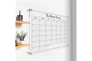 Large Personalized Clear Dry Erase Board Calendar