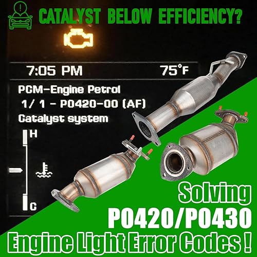Miniatura 2 de Kit convertidor catalítico frontal de alto caudal, ajuste directo Chevy Traverse 2009 2010 2011 2012 2013 2014 2015 2016 2017 GMC Acadia 2007-2017