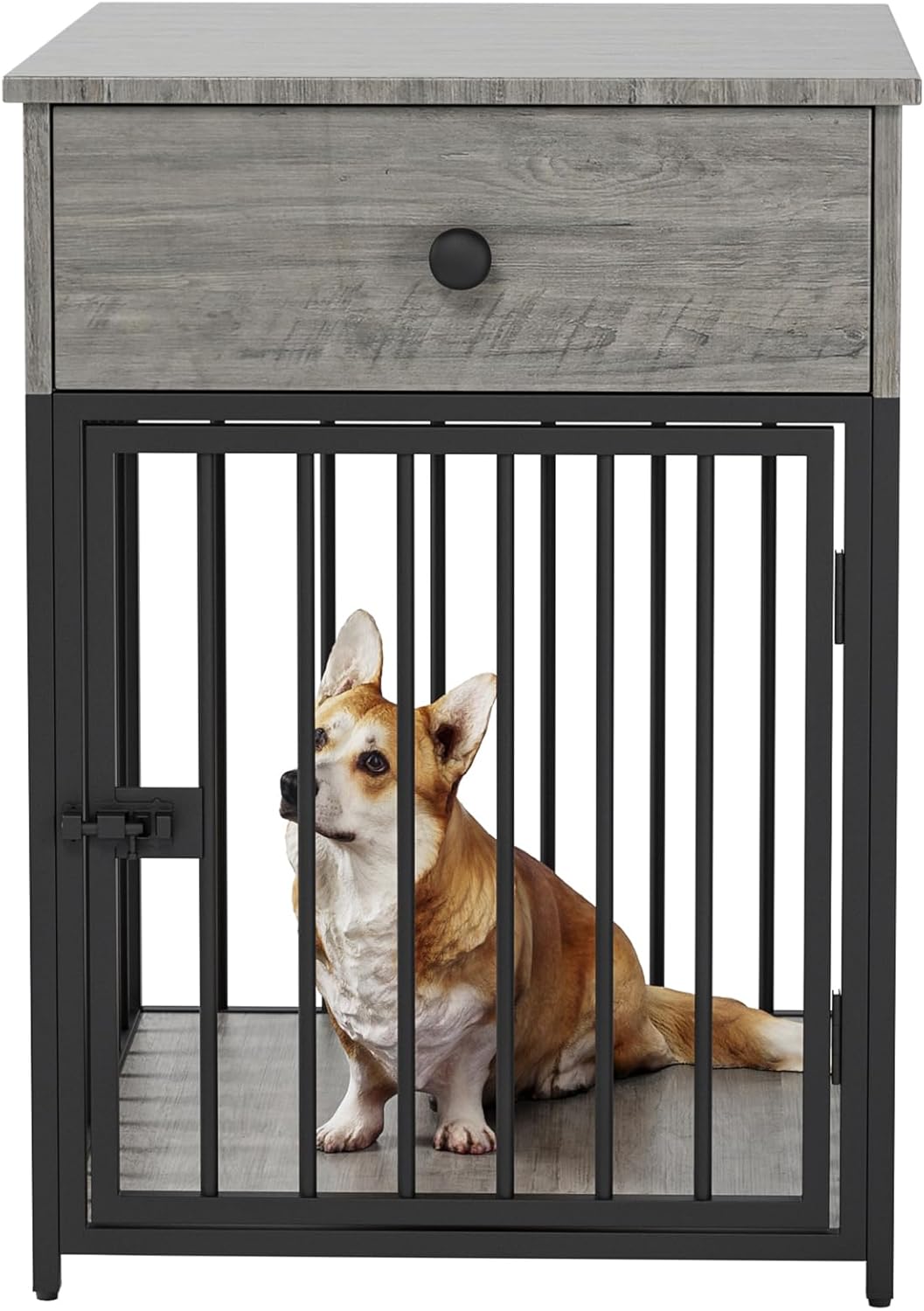 Dog Crate Furniture, Wooden Dog Crate End Table with