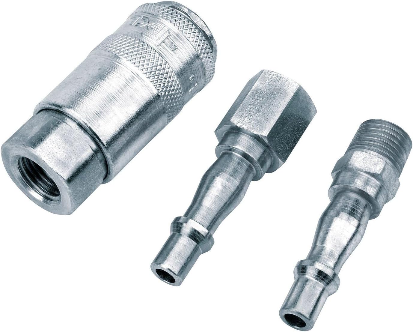 Draper 37844 Air Line Coupling Set, 1/4" BSP, 3 Pieces, Blue